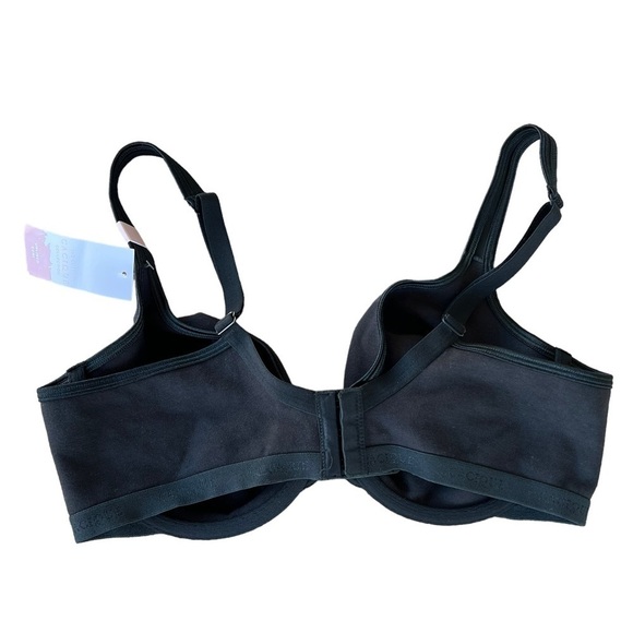 Cacique Cotton Collection Black Unlined Demi Bra 38D NWT - Picture 2 of 9